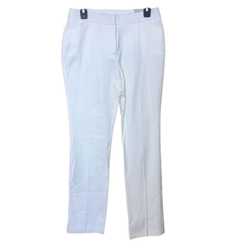 Chicos Women’s 00 (US 2)White Comfort waist straight leg pants NEW#753